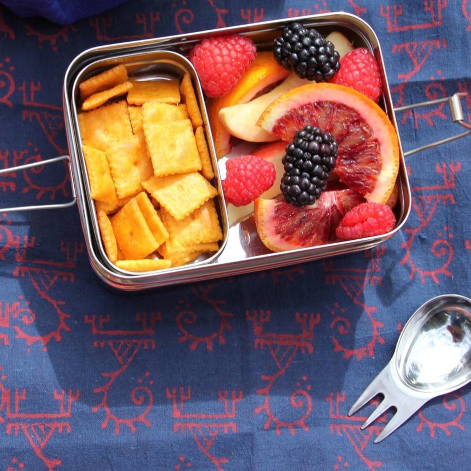 ECOlunchbox RVS Spork, een lepel en vork inéén